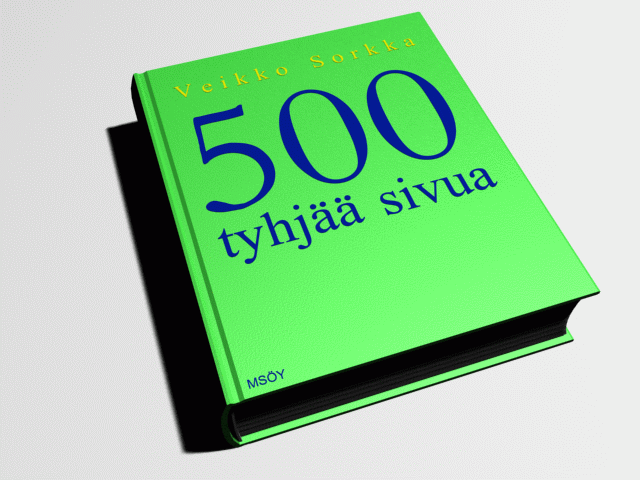[kirja: 500 tyhjää sivua]